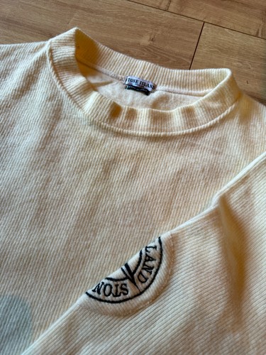 Stone island vintage crew - stone, neck