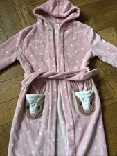 Gorgeous Fluffy Rabbit Mini Boden Dressing Gown 10-11-12 Years Christmas Pink