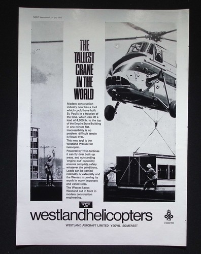 Original 1966 advert westland - 1966,