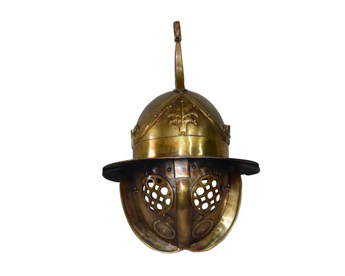 Gladiator thraex helmet brass - gladiator,