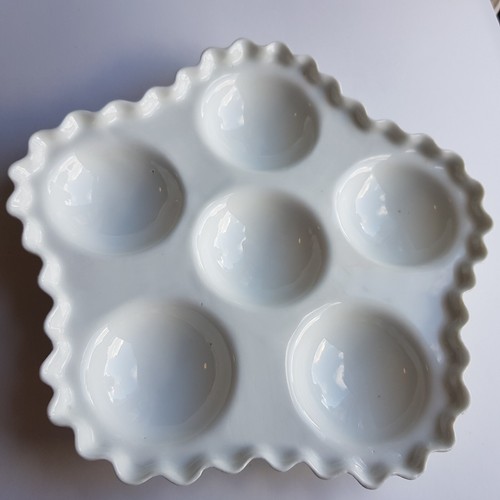 Antique oyster plate ceramic - antique,