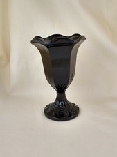 Vintage, Italian, Fidenza, Black Glass Cocktail/Vase