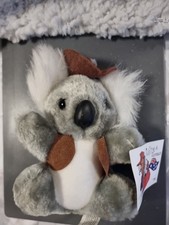 Grab A Jumbuck Koala Bear With Tags ,16cm Tall Corner Of Tab Missing .