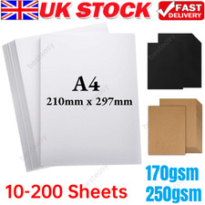 A4 Card 10-200 sheets Thin
