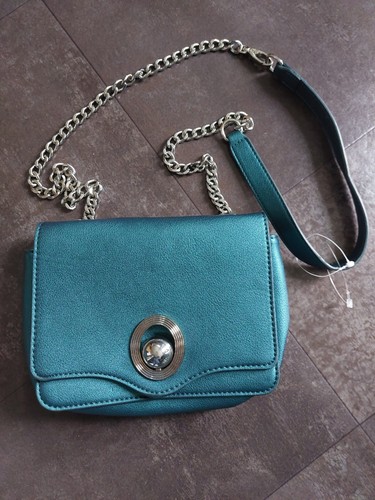 Zara crossbody bag petrol blue - petrol,