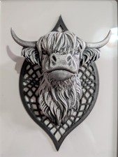 Highland cow wall art 3d - wall,