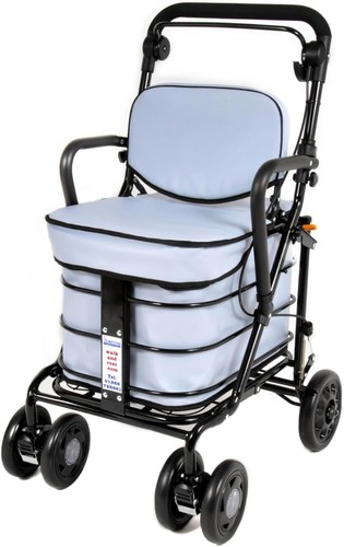 Shopping trolley with seat - shopping,
