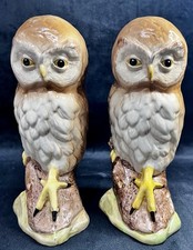 A Pair Owl Figurines -