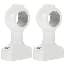 2 Pcs Curtain Pole Wooden