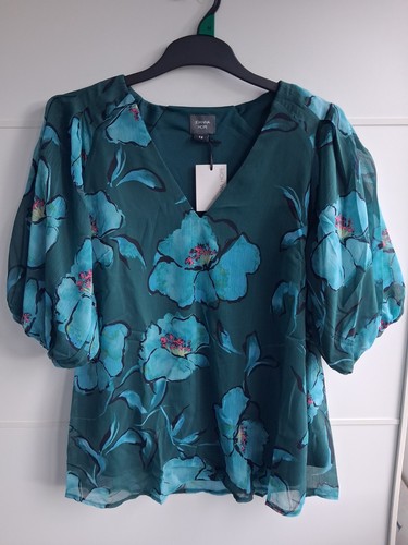 Womens green floral blouse - womens,