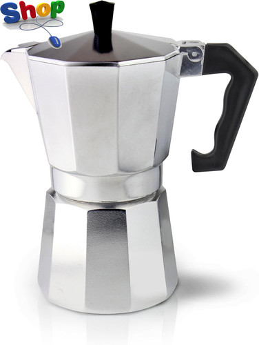 Aluminium moka pot espresso - aluminium,
