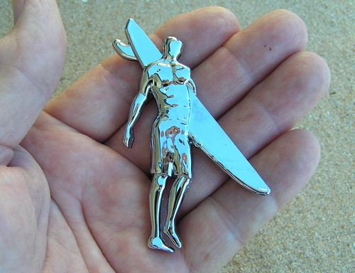 Surfer car badge front - car, uk