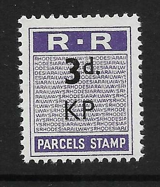 Rhodesia 1951 railway parcel - railway,