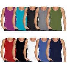 Mens Vest Tops 100% Cotton