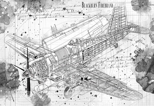 Line tech drawing blackburn - tech,