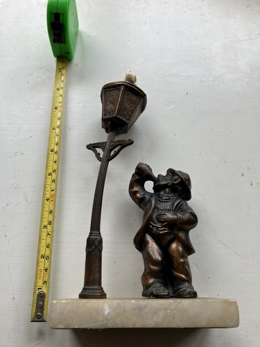 Vintage drunk oil lamp - drunk,