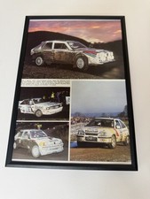 FRAMED Lancia Delta Audi Quattro 205 T16 Astra GTE Rally Magazine Picture Poster