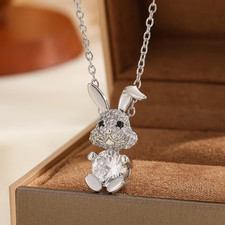 Diamante Silver-Tone Bunny