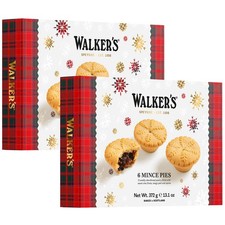 Walkers Mince Pies Luxury Speyside Fruits Filled Pastry Shortbread Pack 2 x 372g