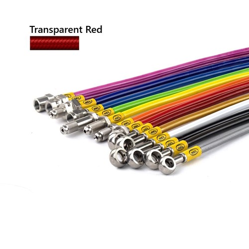 Clear red hel clutch braided - hel,