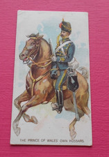 cigarette card AMERICAN TOB. MILITARY UNIFORMS TYPE B TYPE SET BACK P.O.W HUSSAR