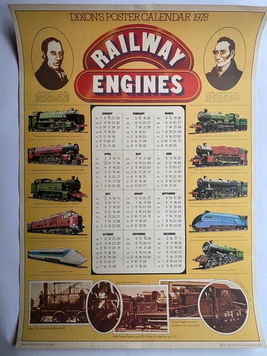 Dixons poster calendar 1978 - dixons,