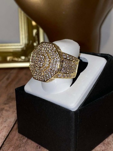 Mens bling ring ice out - mens,