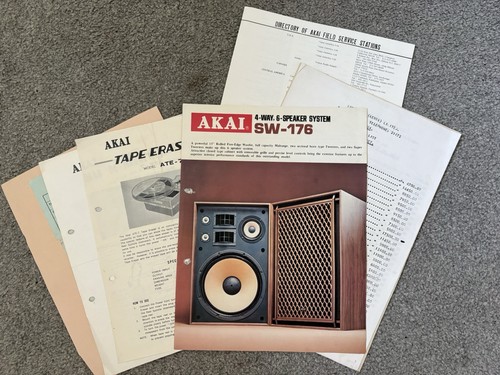 Akai selection manuals and - selection,