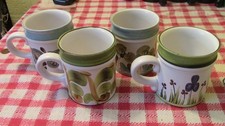 Set of 4 Denby Hand painted