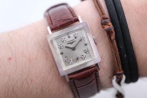 Vintage longines 14k white - longines,