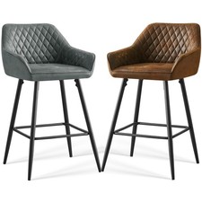 2pcs bar stools faux - 1/2pcs,