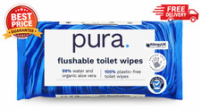 Pura Flushable Wet Wipes 40