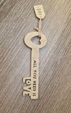All You Need Is Love Wooden Key Decor Gift Sign Plaque Valentines Day Home Love
