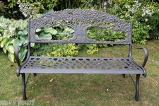 Solid Cast Iron Bench Garden