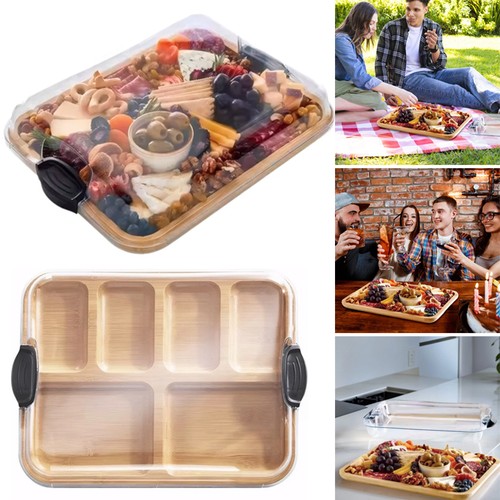 Bamboo cheese board - cheese,