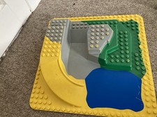 Vintage Lego Duplo Zoo Large Base Plate Raised 3D Water Land Slide 2295 24x24