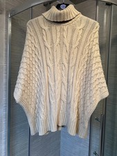 Fat Face Pippa Poncho Oatmeal