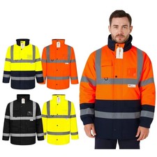 Hi Vis Parka Jacket Waterproof