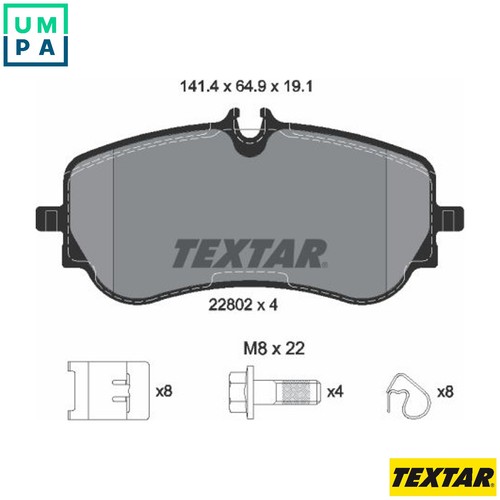 Brake pad set disc - brake,