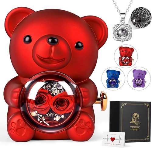 Rose bear teddy - teddy, with