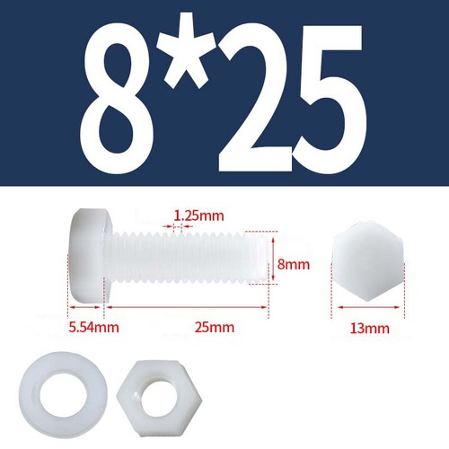 Metric nylon plastic - plastic,
