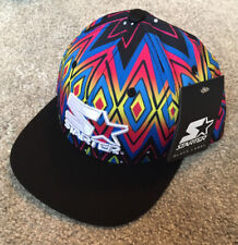 Starter Snapback Cap - Black Peak/ Multicolour - BNWT
