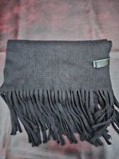 Womens M&S Scarf Black Long One Size 