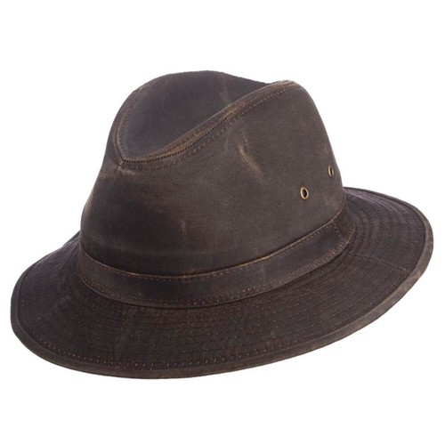 Safari hat weathered fedora - weathered,