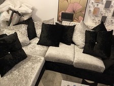 Dylan Crushed Velvet Corner Sofa Or 3+2 Different Colours Available