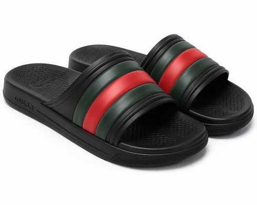 Gucci men rubber sandal - rubber,