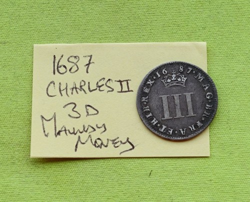 1687 silver james ii - 3p,