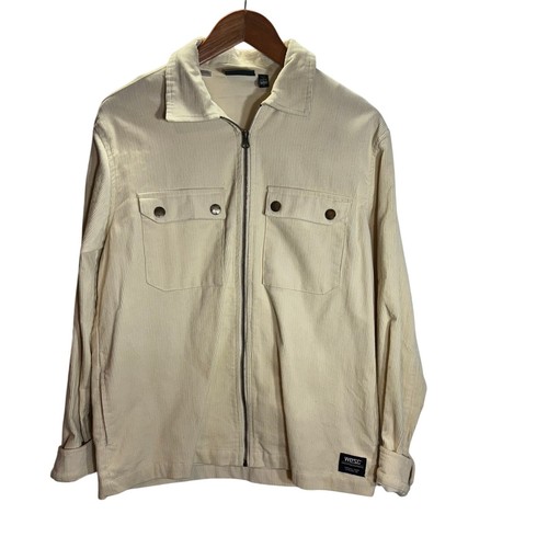 Wesc cream corduroy zip - corduroy, jacket