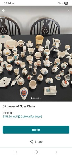Antique goss crested - w.h.,