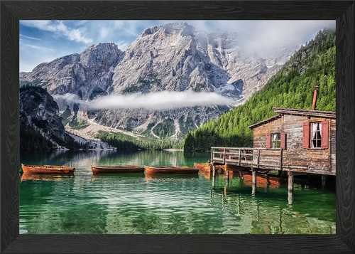 Beautiful braies lake framed - braies,